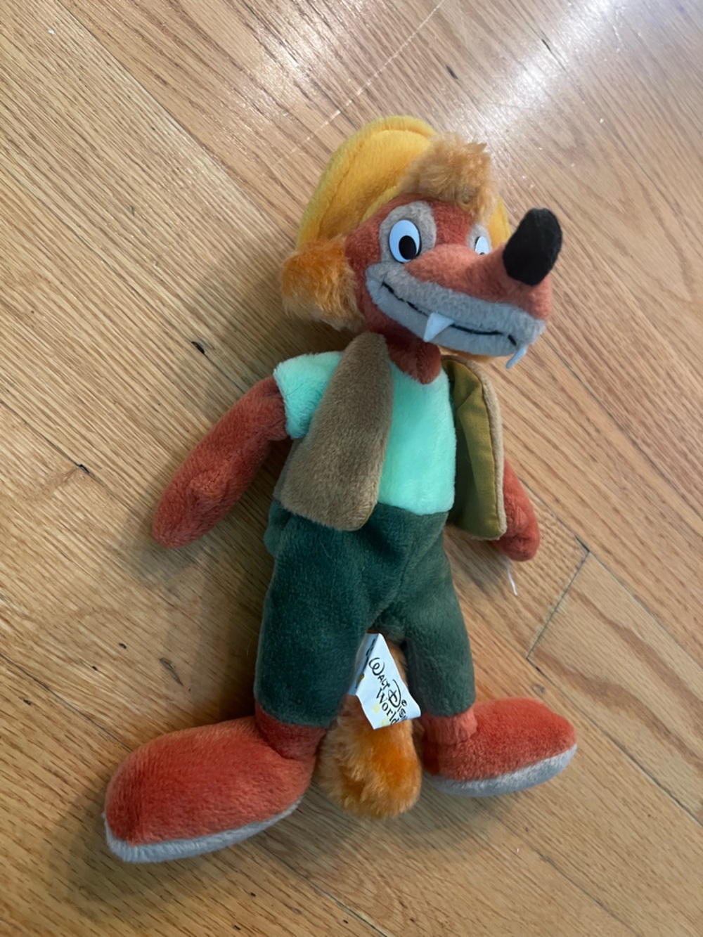 BRER FOX BEAN BAG Walt Disney World Plush Splash Mountain